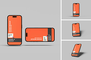 iPhone 15 Mockup, an iPhone Mockup by seramoe