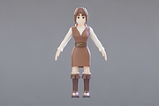 Female Bartender 3D Character, a Characters & Person 3D Model by Dudukbersama (Thumbnail 1 of 2)