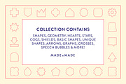 Shapes Line Icons, an Outline Icon by Made by Made (Thumbnail 2 of 7)