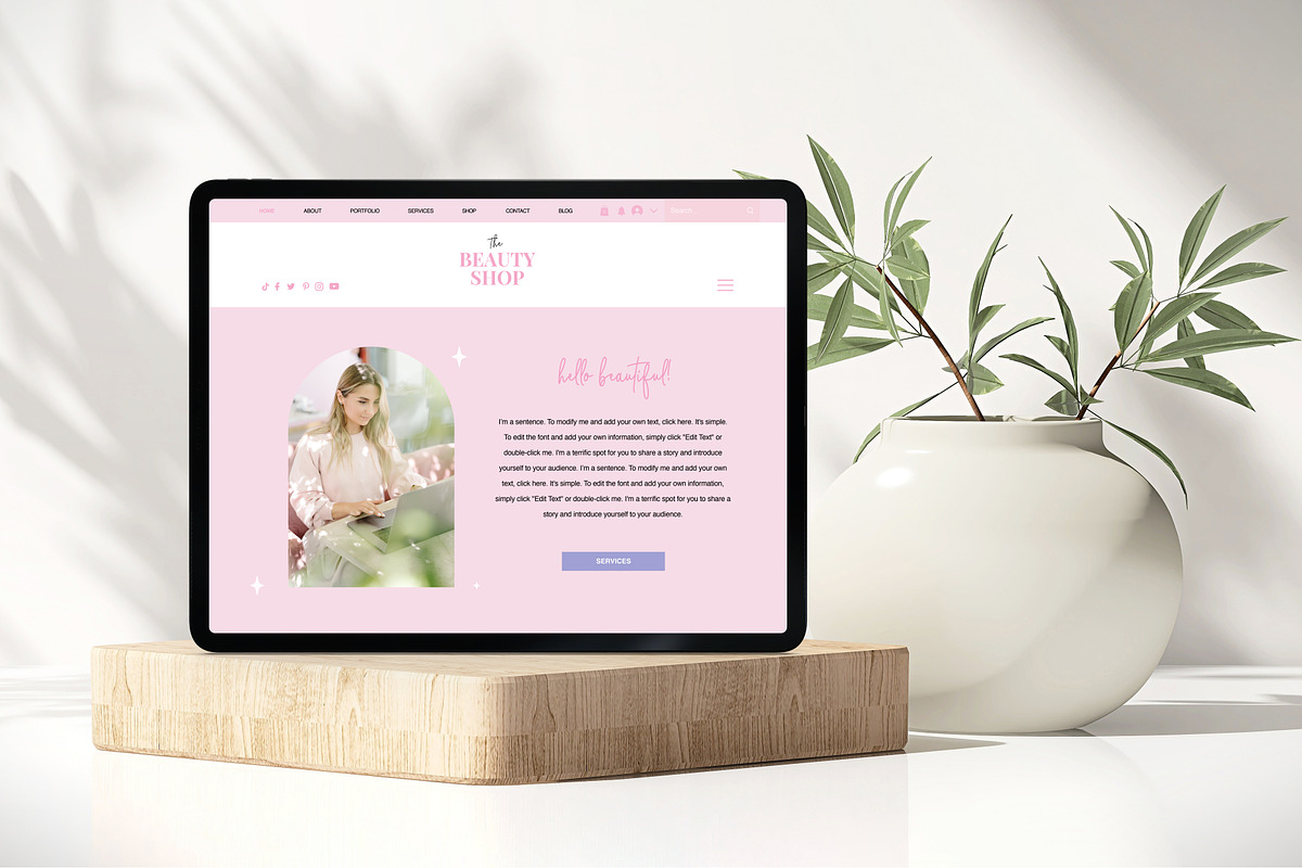 Wix Store Template, a Wix Template by Studio Luxe Creative (Photo 6 of 12)