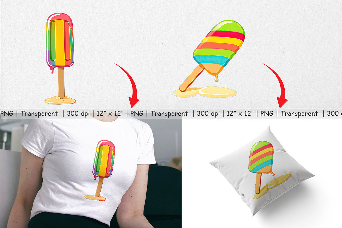 Popsicle Clipart, a Graphic by Artnoy (Photo 3 of 5)