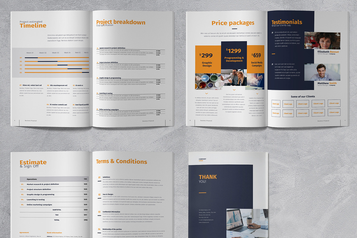 Canva Business Proposal, a Brochure Template by Sabin (Photo 4 of 7)