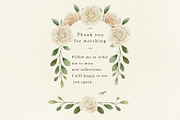 Delicate Flowers & Glass Vases Set, a Decorative Illustration by Sunshine Art (Thumbnail 13 of 13)