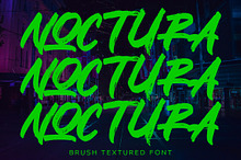 Noctura – Brush Textured Font