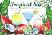 Tropical Bar Frames & Templates Set, an Illustration by NATASHA CHU (Thumbnail 1 of 11)