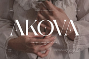 Akova Elegant Serif Font Typeface, a Serif Font by Perfectype (Thumbnail 1 of 7)