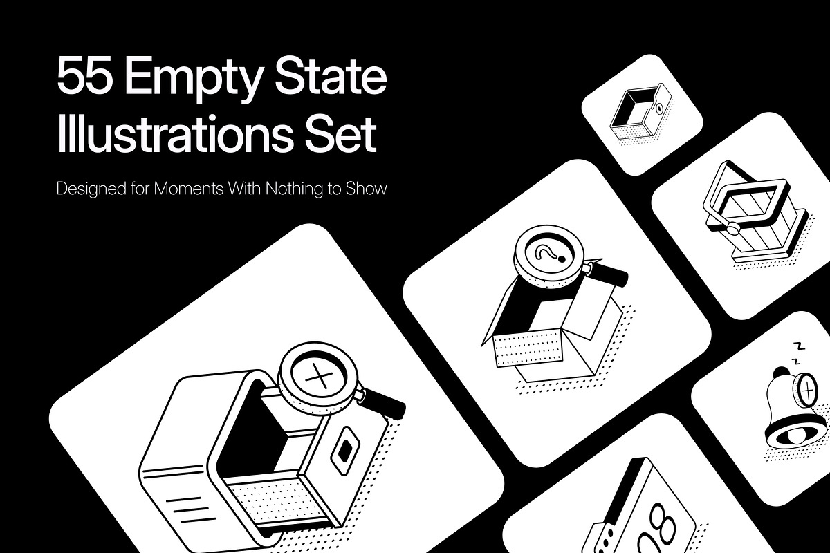 Empty State Isometric Illustrations, an Empty State Illustration by Vectors Market (Photo 1 of 11)