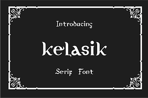 Kelasik Font