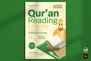 Quran Reading Lessons Flyer