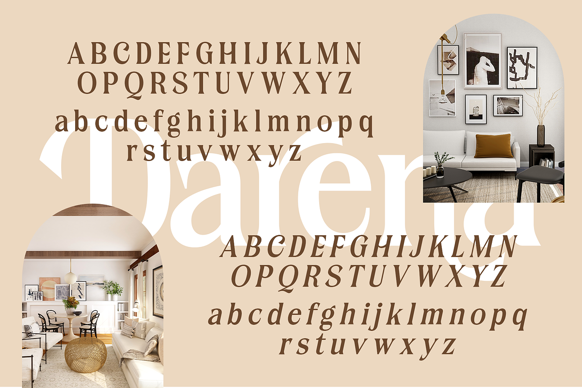 Darena - Serif Display Font, a Serif Font by overlaytemplates (Photo 4 of 8)