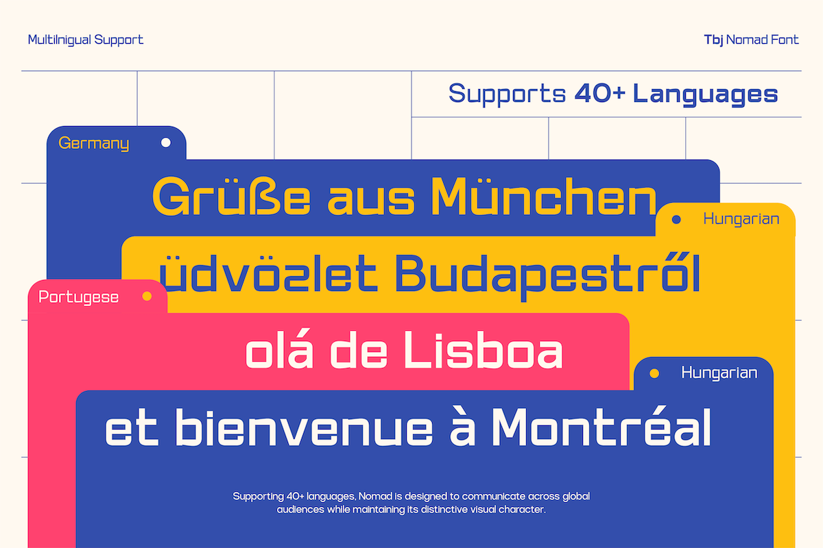 TBJ Nomad — Display Sans Font Family, a Sans Serif Font by Taboja Studio (Photo 7 of 14)