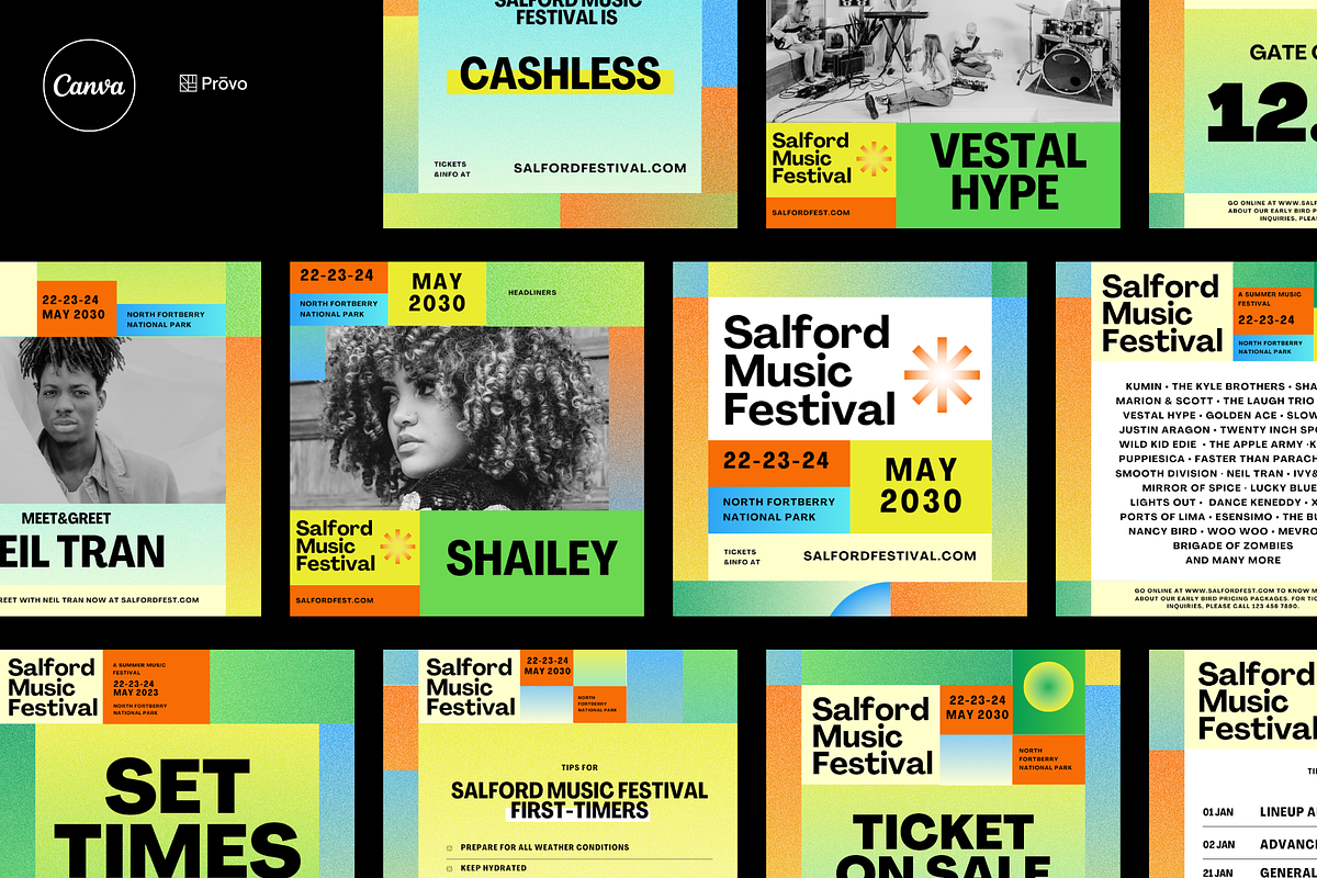 Music Festival Social Media | Canva, a Social Media Template by Studio Provo (Photo 2 of 7)