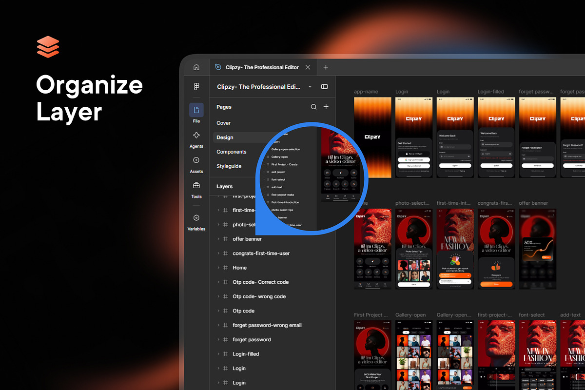 Clipzy - The Professional Editor, an UI Kit Template by SyalUIUX (Photo 5 of 7)