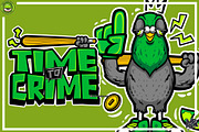TIME TO CRIME - artwork, an Illustration by Behold design supply (Thumbnail 1 of 3)