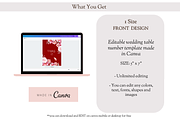 Asian Floral Table Number-B3A, an Invitation Template by YeeqsWedding (Thumbnail 2 of 4)
