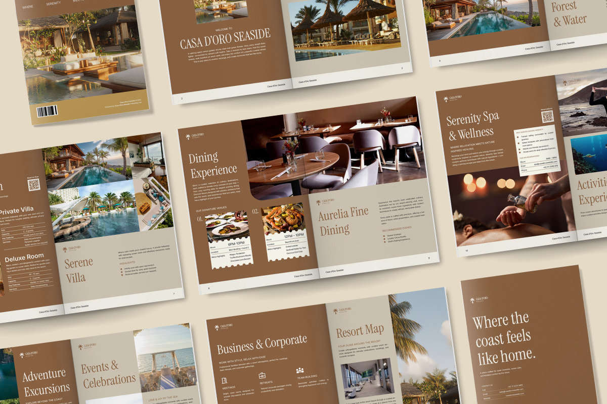 Luxury Resort Editorial Brochure, a Brochure Template by twinstd (Photo 5 of 6)