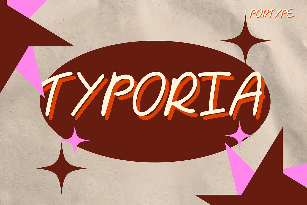 Typoria, a Handwritten Font by portype (Photo 1 of 7)