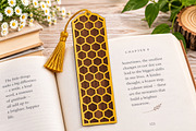 Honeycomb Grid Bookmark SVG File, an Object Graphic by Libby Wishes (Thumbnail 1 of 3)