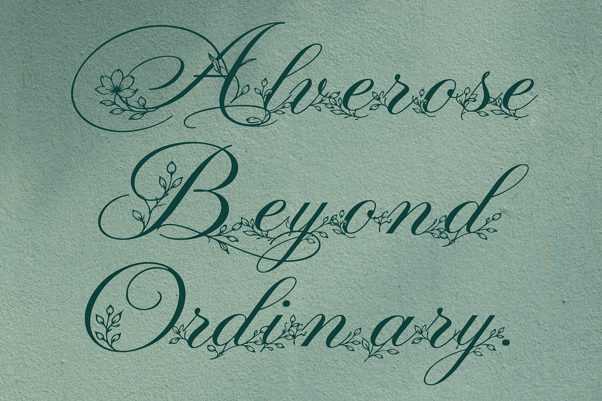 FLORAL DECORATIVE FONT COLLECTION, a Script Font by HypeWorksCo (Photo 6 of 18)