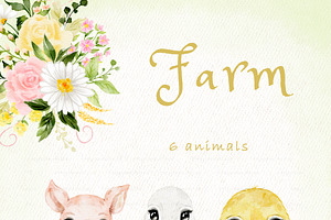 Farm Baby Animal Portrait