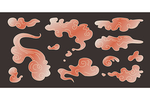 Japan cloud with traditional Asia, an Illustration by art PVP - market