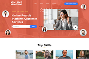 Online Recruitment Website, a Landing Page Template by simplywebs (Thumbnail 2 of 2)