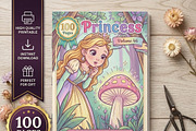 Magical Princess Coloring Book Vol46, a Person Illustration by ikarifq shop (Thumbnail 1 of 7)