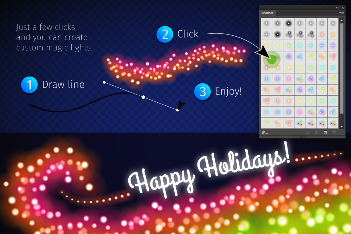 Magic Christmas Lights, a Brush Add-On by Voysla's Shop (Photo 13 of 14)