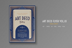 Art Deco Flyer Vol.10, a Flyer Template by Bewalrus Studio