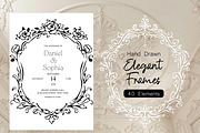 Hand Drawn Vintage Floral Frames, an Object Graphic by DreamoraArt (Thumbnail 2 of 9)