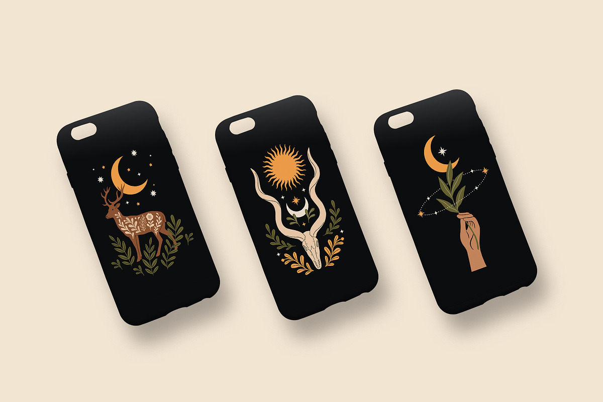 Dark Magic Forest Graphics Set, an Animal Illustration by Katerina Osa (Photo 8 of 12)
