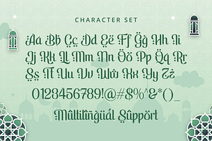 Ramadanish - Arabic Font Style