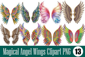 Magical Angel Wings Clipart PNG, an Illustration by Wow Magic