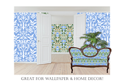 William Morris Blue & Green Patterns, a Pattern Graphic by RachelStudio (Thumbnail 9 of 10)