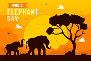 10 World Elephant Day Illustration, an Animal Illustration by denayunebgt (Thumbnail 4 of 4)
