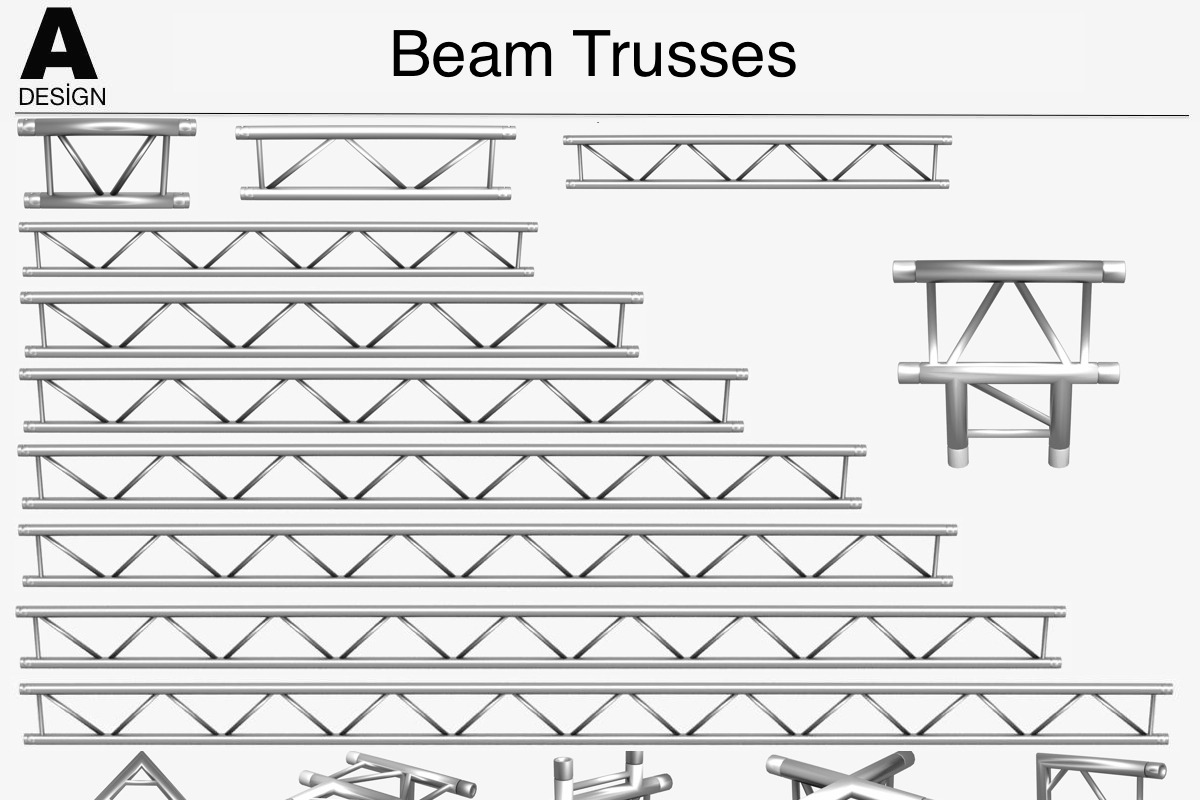 Trusses Collection - 129 PCS Modular, a Furniture 3D Model by akerStudio (Photo 9 of 88)