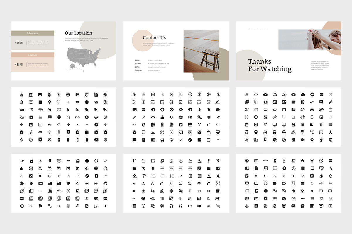 Domua : Talent Agency Google Slides, a Presentation Template by Punkl Camp (Photo 9 of 9)