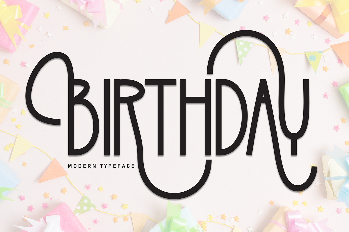 Birthday | Script Font, a Script Font by Scratchones (Photo 1 of 9)