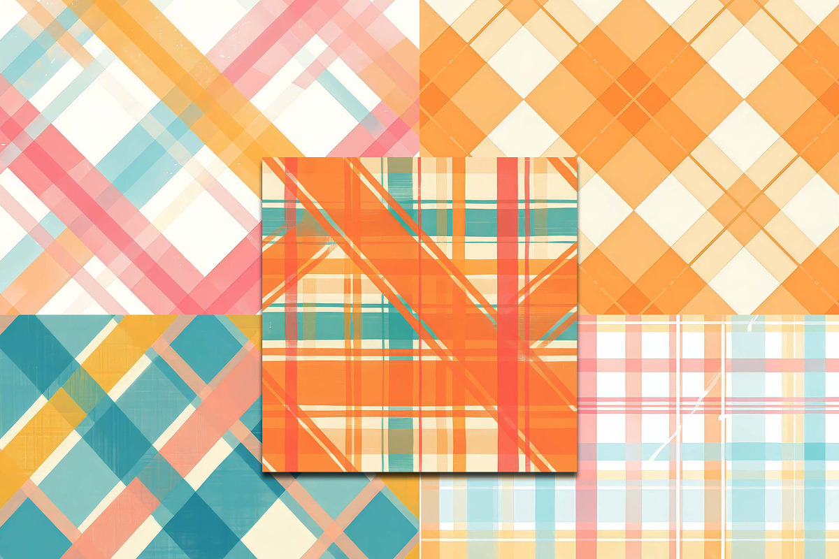 Plaid Digital Repeat Pattern, a Pattern Graphic by BusyDaydesign (Photo 7 of 9)