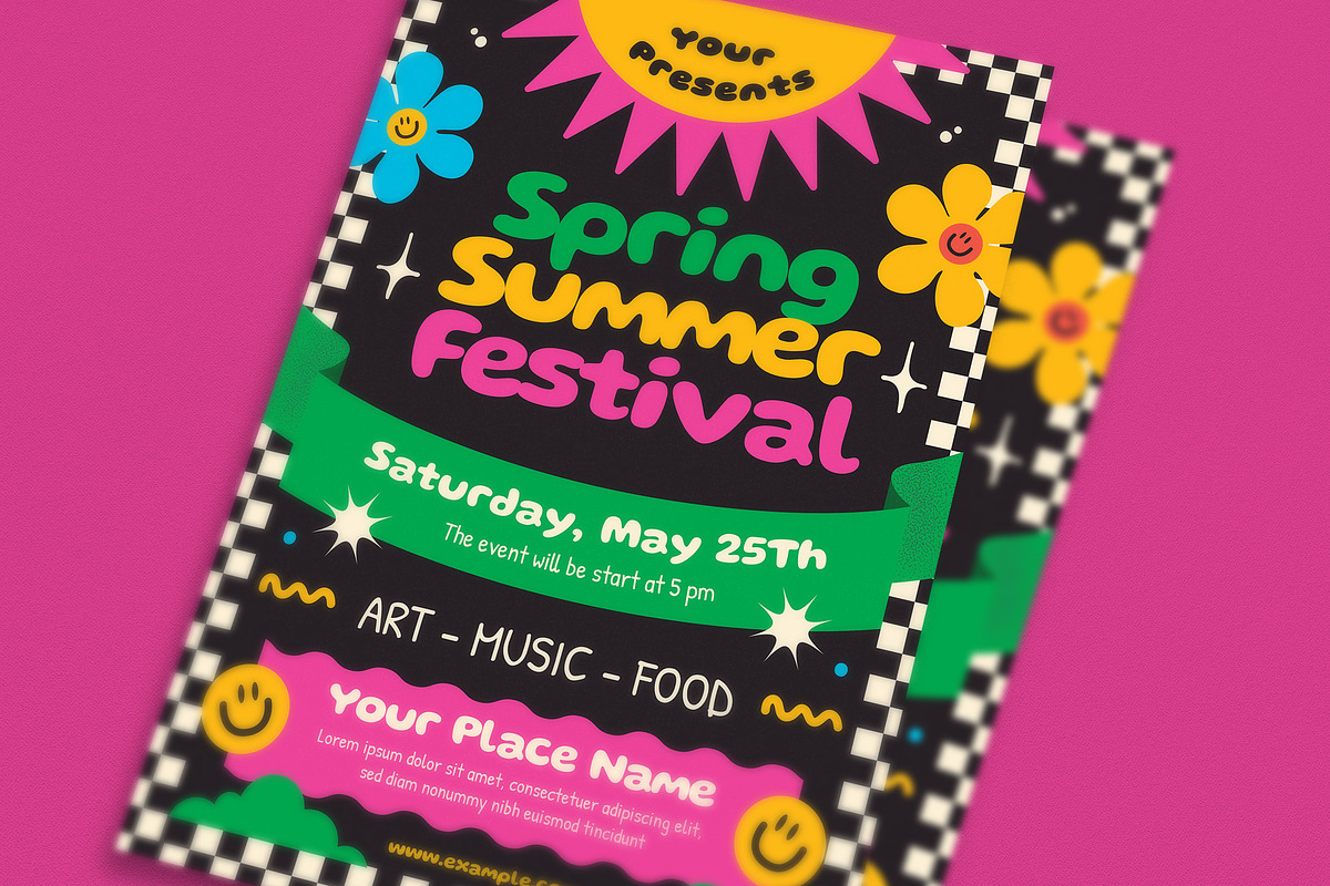 Spring Summer Festival Event Flyer, a Flyer Template by Guuver (Photo 2 of 3)