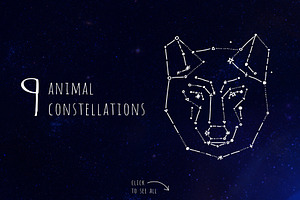 Constellations. Hand Draw Elements