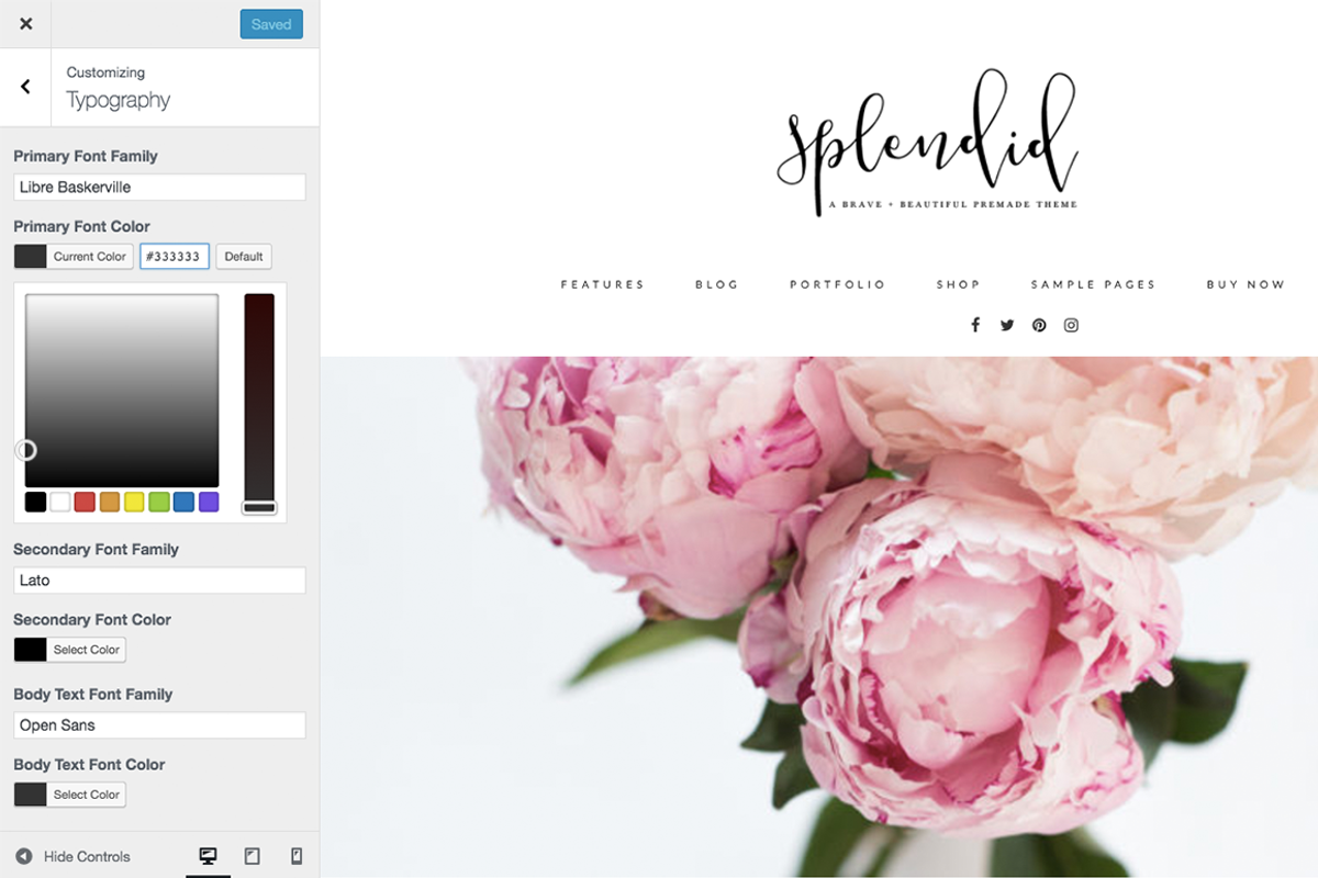 Splendid Wordpress Theme, a WordPress Template by brave + beautiful designs (Photo 3 of 5)