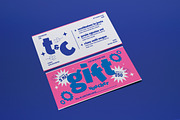 Pink Risograph Print Gift Voucher, a Card Template by graphicook (Thumbnail 2 of 3)