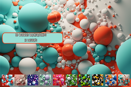 3D Colorful & Fun Bubble Graphics