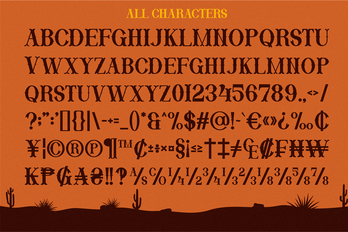 Desert Western - Western Display Fon, a Serif Font by MaikoHatta (Photo 3 of 7)