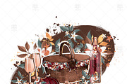 Autumn Fall Burgundy Clip Art, an Illustration by Frou Fou Craft (Thumbnail 4 of 7)