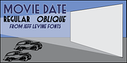 Movie Date JNL, a Sans Serif Font by Jeff Levine Fonts (Thumbnail 1 of 5)