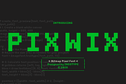 Pixwix - Bitmap Pixel Font, a Sans Serif Font by Indotype Foundry (Thumbnail 1 of 10)