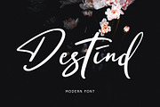 Destind Modern Font, a Script Font by Formatika Studio (Thumbnail 1 of 8)