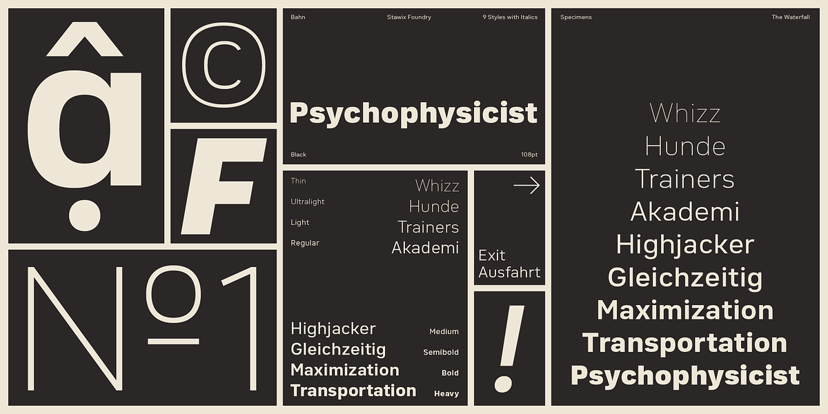 Bahn, a Sans Serif Font by Stawix (Photo 3 of 9)